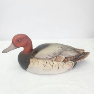 Vintage Andrea By Sadek Porcelain Canvasback Multicolor Duck Figurine 7915